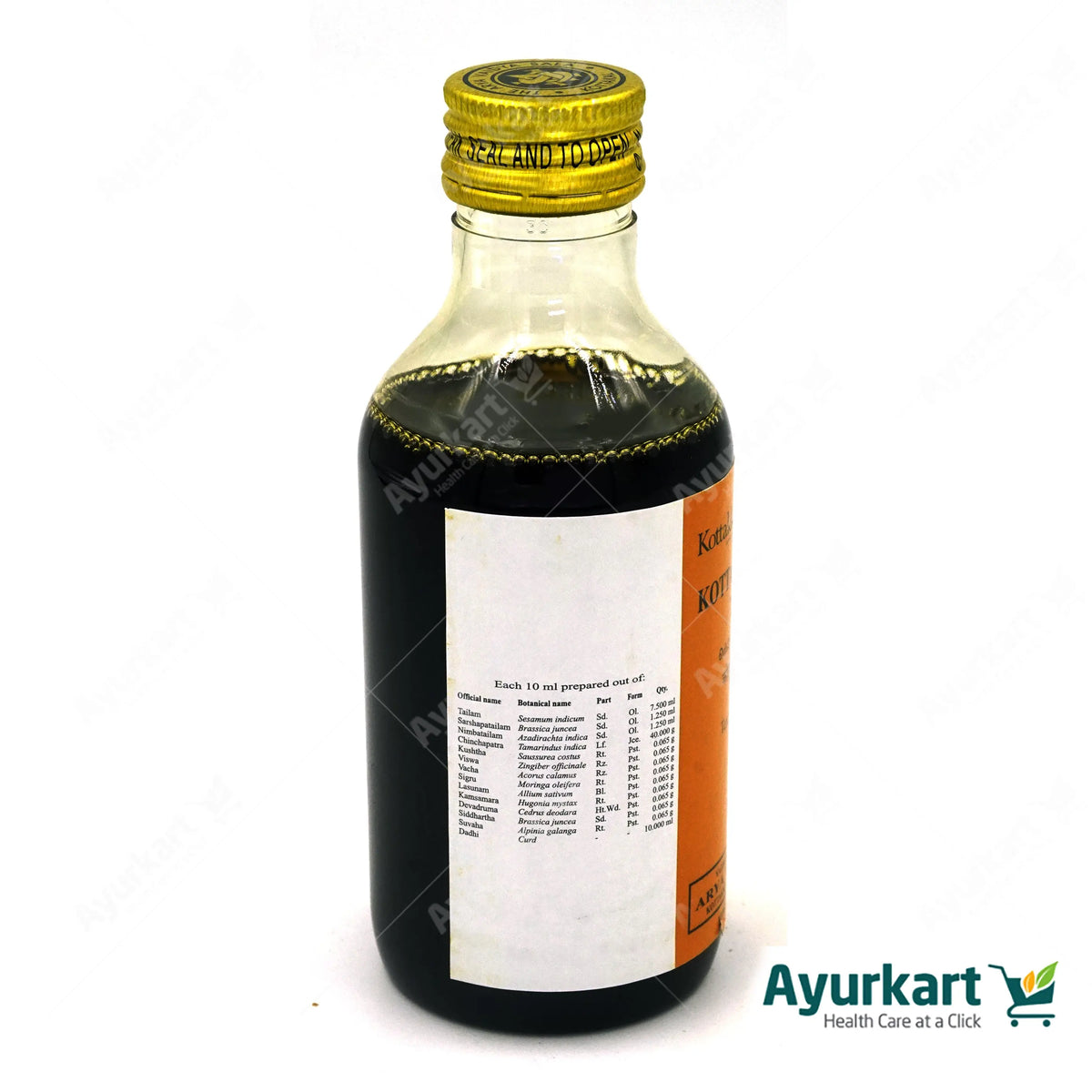 Kottamchukkadi Tailam Best Ayurvedic oil for knee joint pain