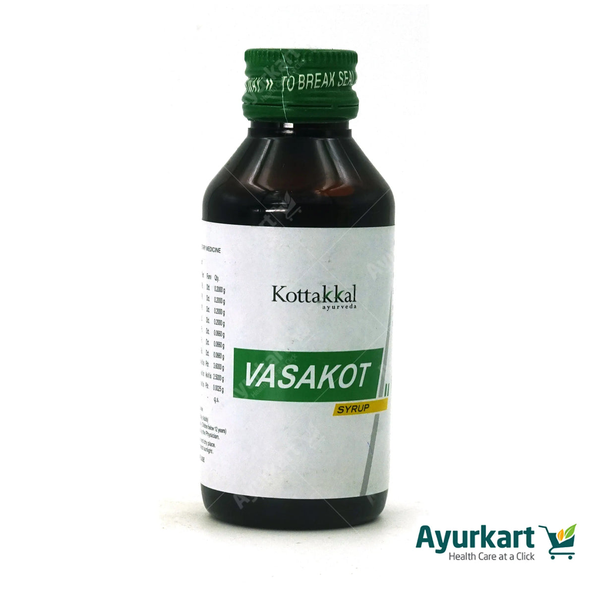 Vasakot Syrup 100ML Kottakkal Ayur Kart