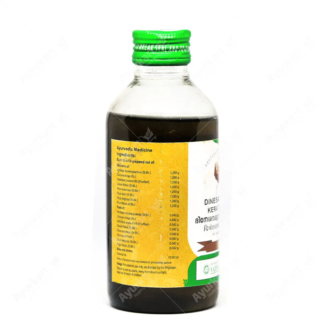 Dinesavalyadi Kera Thailam 200ML Vaidyaratnam Ayurvedic Oil