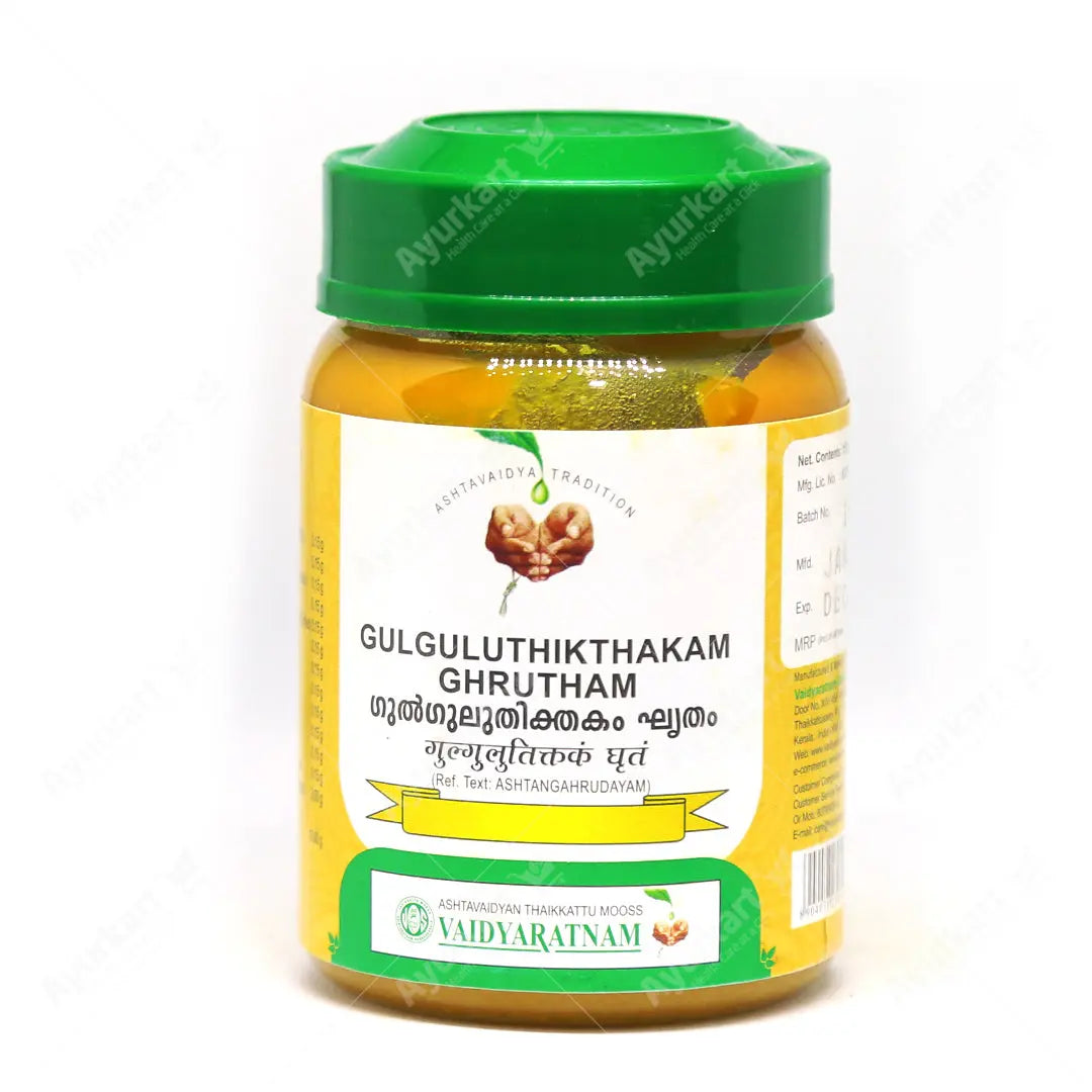 Gulguluthikthakam Ghrutham 150GM Vaidyaratnam Ayur Kart