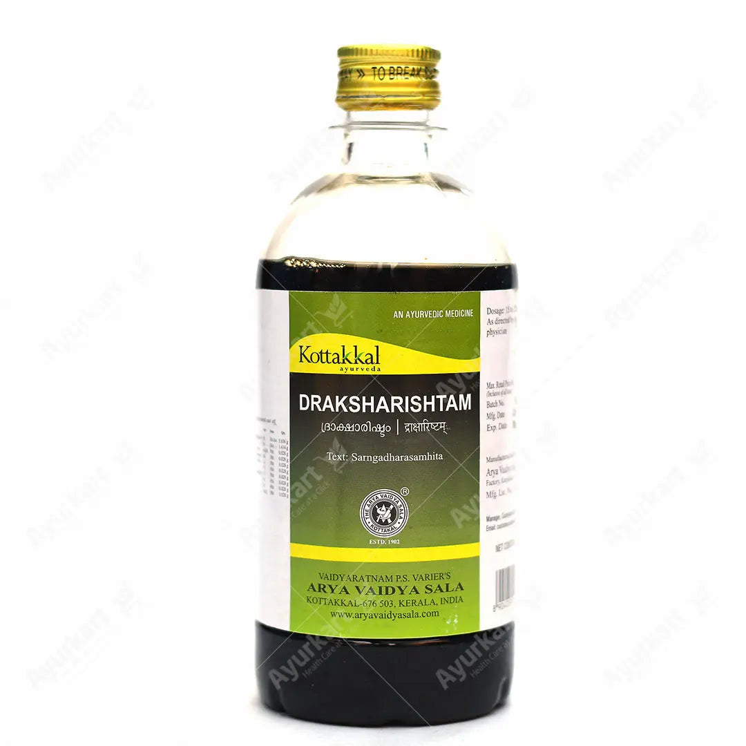 Draksharishtam Kottakkal Ayurvedic Medicine for Anemia, breathlessness