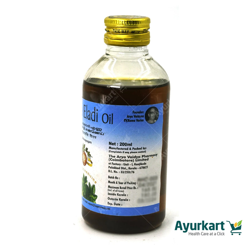 Asana Eladi Oil 200ML - AVP Ayurveda