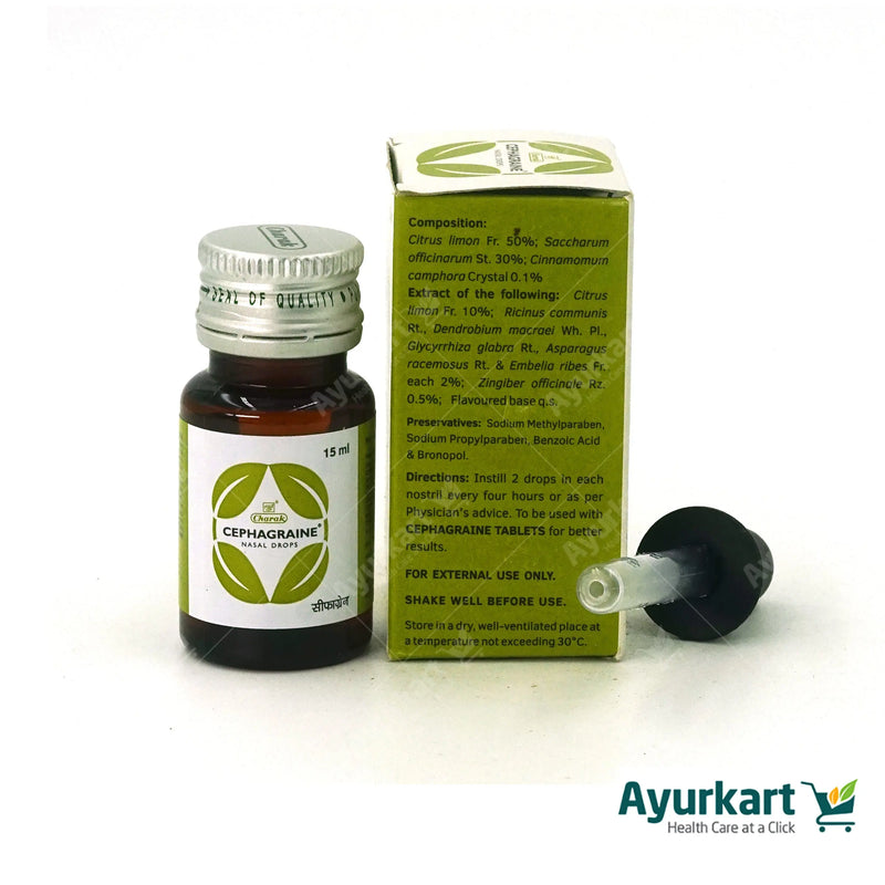 Cephagraine Nasal Drops - 15ML - Charak