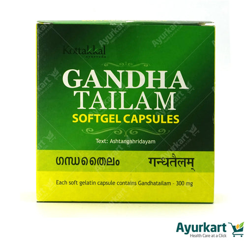 Natural Ayurvedic Gandha Tailam capsules for joint relief