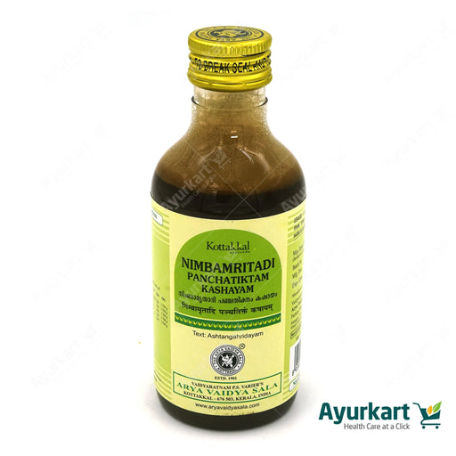 Natural Ayurvedic Nimbamritadi Panchatiktam Kashayam for detox and skin care