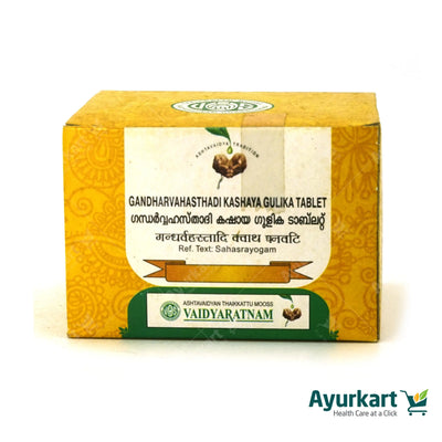 Gandharvashtadi Kashaya Gulika Tablet - 100 Nos - Vaidyaratnam