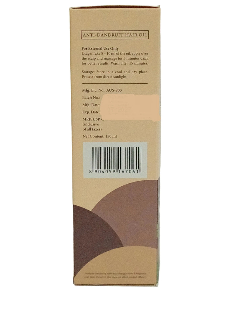 ANTI DANDRUFF HAIR OIL 150 ml - KOTTAKKAL ARYA VAIDYASALA Kottakkal Arya Vaidya Sala