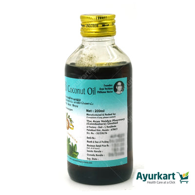 Kayyanyadi Coconut Oil 200ML - AVP Ayurveda