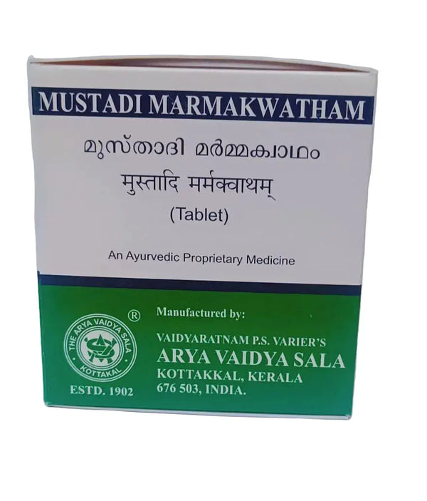 MUSTADI MARMA KWATHAM TABLET -100 Nos - KOTTAKKAL Kottakkal Arya Vaidya Sala