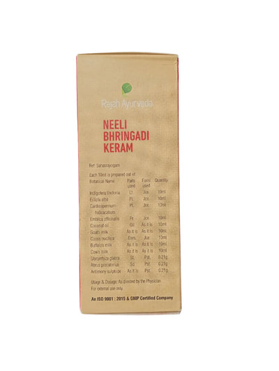 Neelibhringadi Keram - 200ML - Rajah Ayurveda Rajah Ayurveda