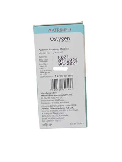 Ostygen Tablets (10 X 10)-100 Nos Atrimed Pharmaceuticals Pvt. Ltd.