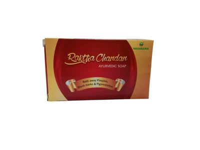 RAKTHA CHANDAN AYURVEDIC SOAP - 75gm - NAGARJUNA AYURVEDA Nagarjuna Ayurveda