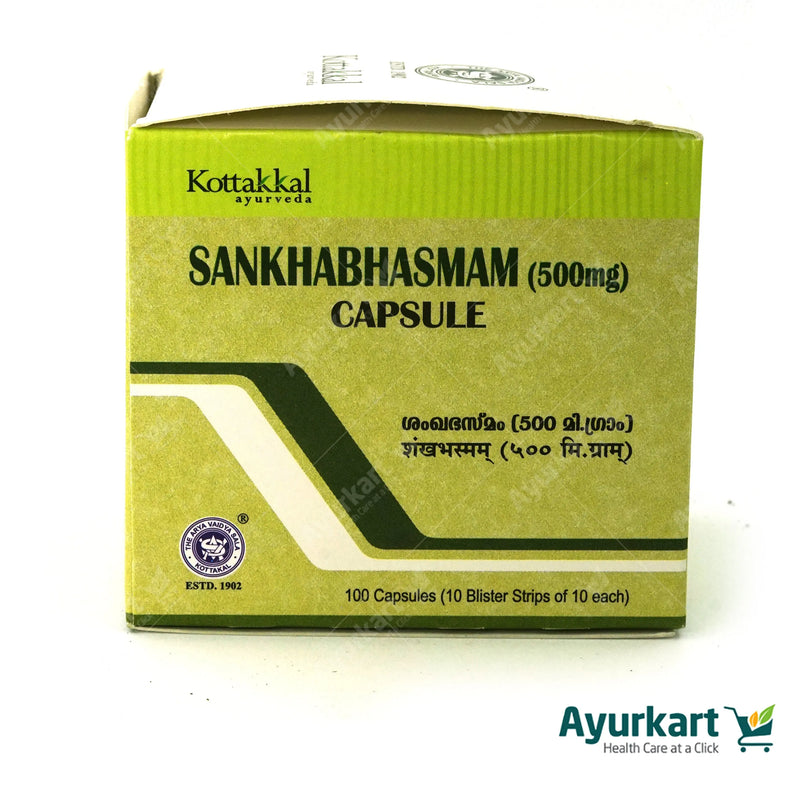 Sankha Bhasmam Capsule - 100Nos - Kottakkal