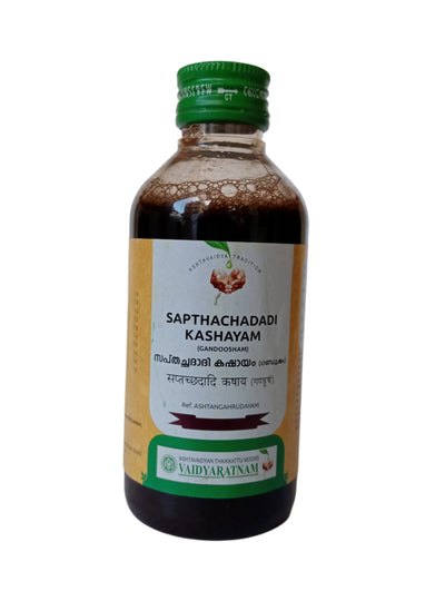 Sapthachadadi Kashayam (Gandoosham) - 200ML - Vaidyaratnam Vaidyaratnam