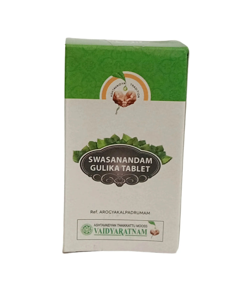 Swasanandam Gulika Tablet - 100 Nos - Vaidyaratnam Vaidyaratnam