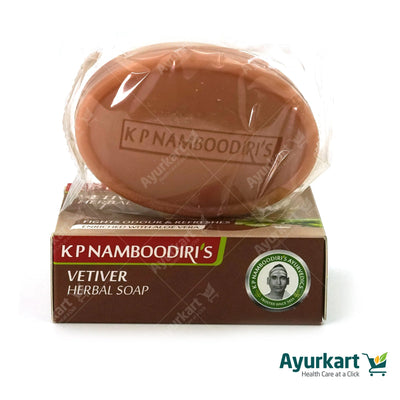 Vetiver Herbal Soap - KP Namboodiri's  (4 x 75 g)