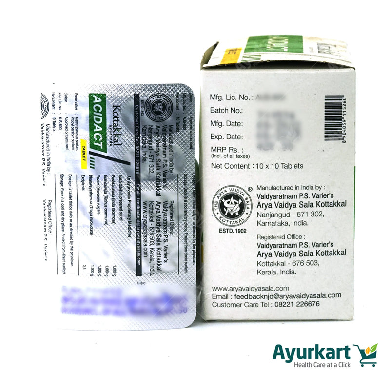 Acidact Tablet - 100Nos - Kottakkal