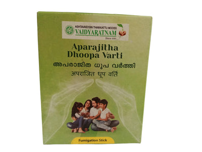 Aparajitha Dhoopa Varthi - 10 Nos - Vaidyaratnam Vaidyaratnam