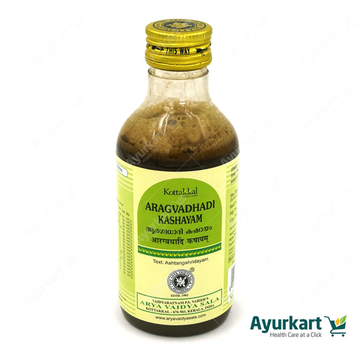 Kottakkal Aragwadhadi Kashayam: Soothe skin, heal naturally. Gentle Ayurveda for healthy glow and urinary well-being. Order Kottakkal's trusted elixir - just 200ml for inner and outer shine! Discover natural solutions on Ayurkart.com. Key benefits:  Soothes itching, rashes, minor wounds. Promotes radiant skin & detoxifies. Supports healthy urinary function. Gentle & safe, trusted for generations. Kottakkal's renowned Ayurvedic expertise. Available online at Ayurkart.com for easy access.