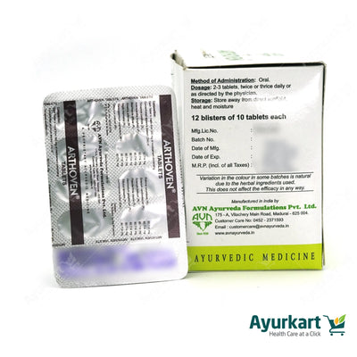 AVN ARTHOVEN TABLETS 120 NOS -  AVN Arogya