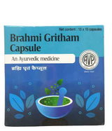 Brahmi Gritham Soft Gel Capsule 100 Nos Container - AVP Ayurveda