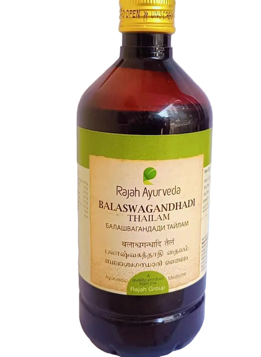Balaswagandhadi Thailam - Rajah Ayurveda Rajah Ayurveda