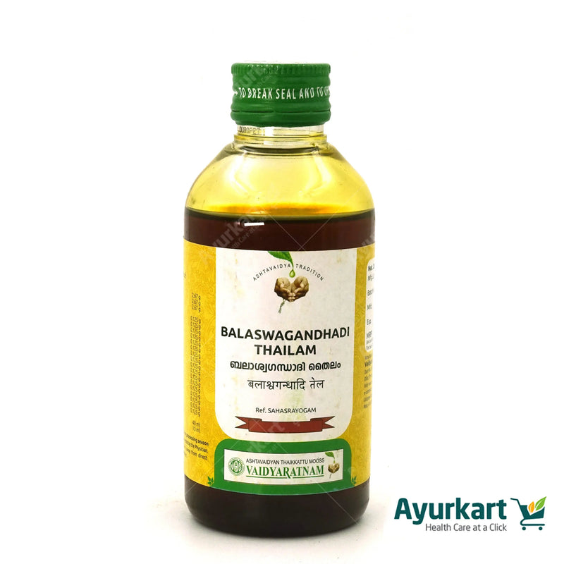 Balaswagandhadi Thailam - 200ML - Vaidyaratnam