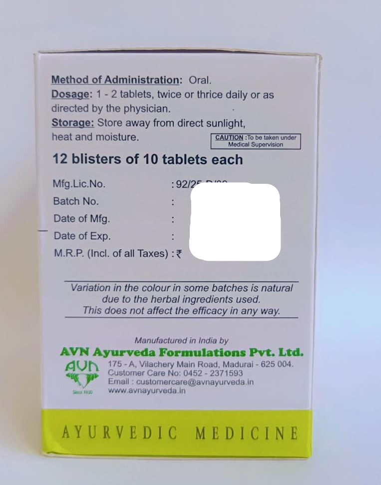 Chandraprabha  - D.S - 120 Nos. - AVN Arogya