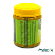 Close-up of the rich herbal ingredients in Chyavanaprasam