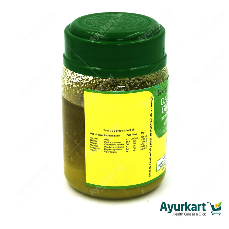 Kottakkal Dadimadi Ghritam Ayurvedic ghee jar_ingredients 