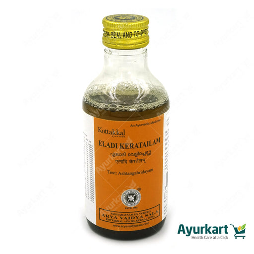 Eladi Kera Tailam – Kottakkal Ayurveda 200ml bottle front view from ayurkart.com