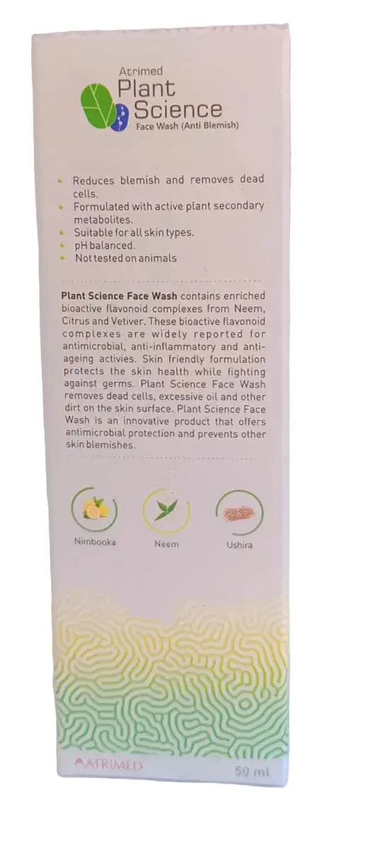 Plant Science Face Wash - 50ml - Atrimed Atrimed Pharmaceuticals Pvt. Ltd.