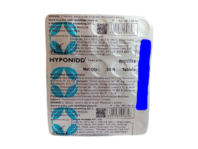 Hyponidd Tablet - Charak - Pack of 30 tablets CHARAK