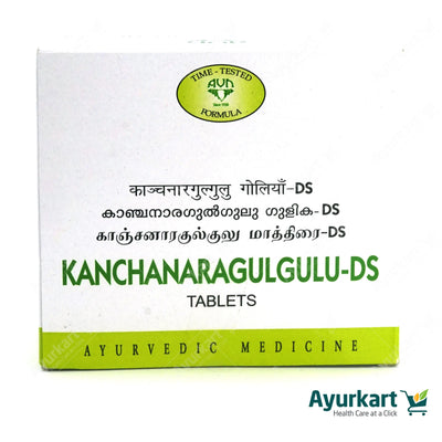 Kanchanara Guggulu DS - 120 Nos - AVN Arogya
