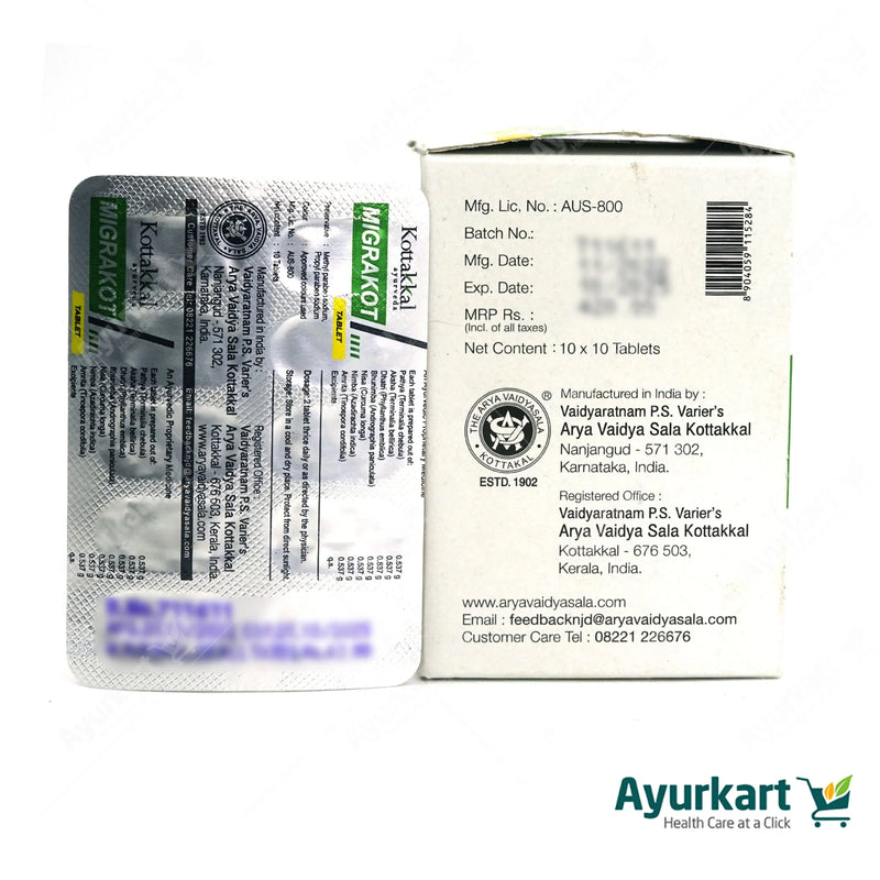 Migrakot Tablet - 100Nos - Kottakkal