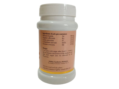 Naththai churi Chooranam 100 gms -- SKM SIDDHA AND AYURVEDA SKM Siddha and Ayurveda