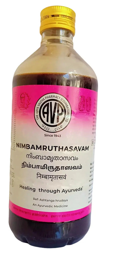Nimbamruthasavam - 450ml - AVP AVP Ayurveda (Arya Vaidya Pharmacy)