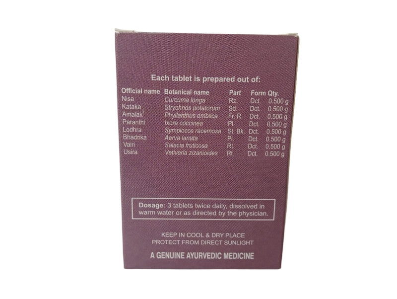 Nisakatakadi Kwatham Tablet - 100 Nos - Kottakkal Aryavaidyasala Kottakkal Arya Vaidya Sala