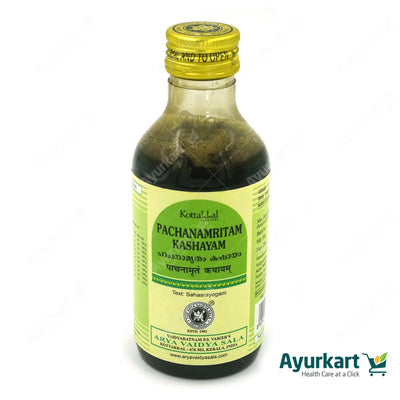 Ayurvedic digestive tonic for indigestion and gas – Pachanamritam Kashayam