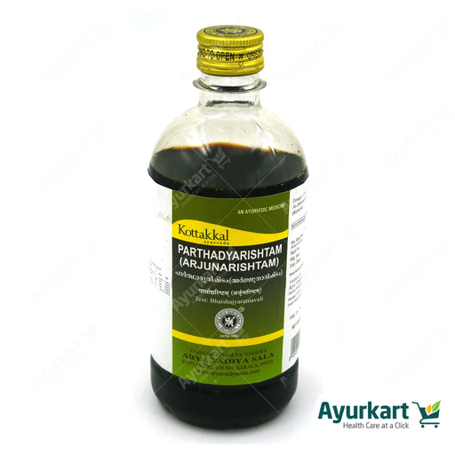 Person consuming Parthadyarishtam to promote heart health and reduce stress