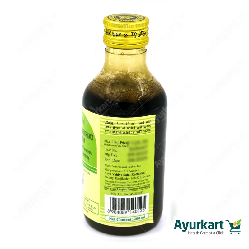 Pathyakshadhatryadi Kashayam - 200ML - Kottakkal