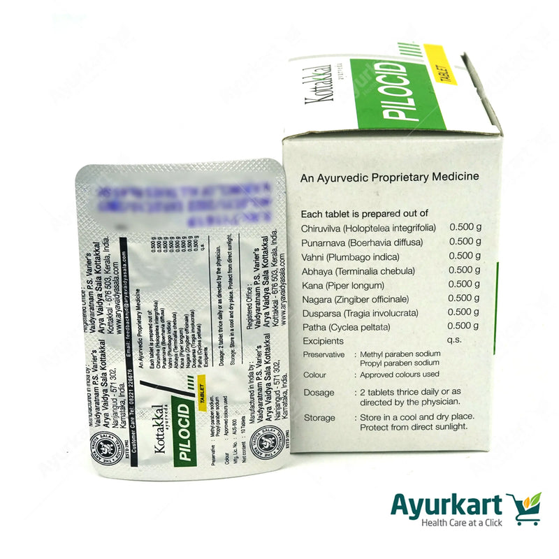 Pilocid Tablet - 100Nos - Kottakkal