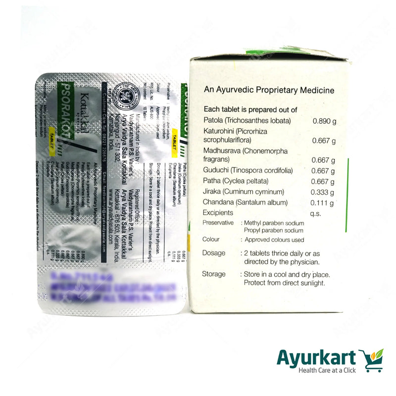 Psorakot Tablet - 100Nos - Kottakkal