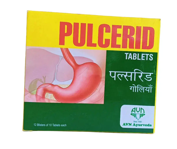 Pulcerid Tablets -  120 Nos - AVN Arogya Arya Vaidya Nilayam (AVN Arogya)