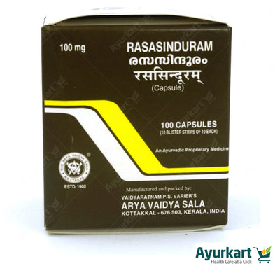  Rasasindhuram Capsules from Kottakkal Arya Vaidya Sala offer a traditional Ayurvedic formula conveniently encapsulated for easy consumption. Crafted with precision, these capsules contain Rasasindhuram, a revered ingredient known for its therapeutic properties. Ideal for those with visual impairment or low-bandwidth connections, these capsules provide a convenient way to incorporate the benefits of Ayurveda into your daily routine. Experience the essence of Ayurvedic wellness with Rasasindhuram Capsules.