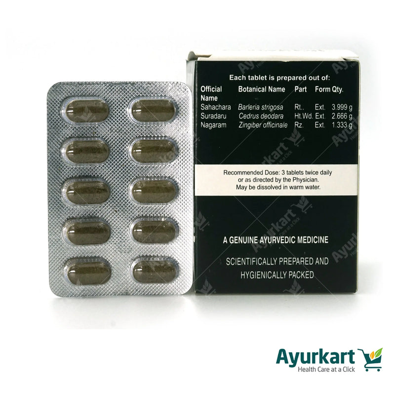  Sahachara (Barleria prionitis), a key herb in Sahacharadi Kwatham Tablet for neurological relief.