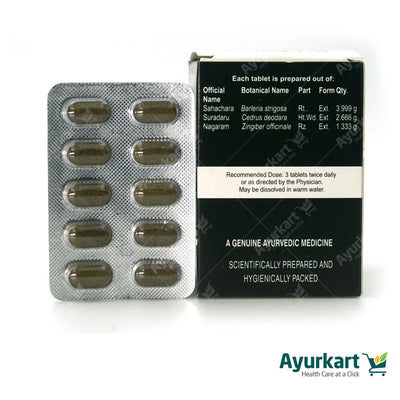  Sahachara (Barleria prionitis), a key herb in Sahacharadi Kwatham Tablet for neurological relief.