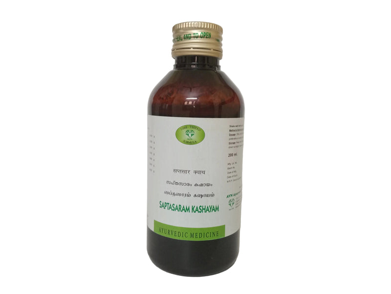 Saptasaram Kashayam - 200 ML - AVN Arogya Arya Vaidya Nilayam (AVN Arogya)