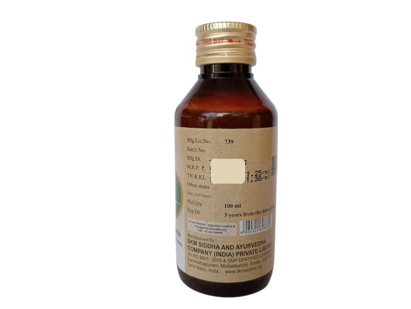 Sivappu Kukkil Thailam -- SKM SIDDHA AND AYURVEDA SKM Siddha and Ayurveda