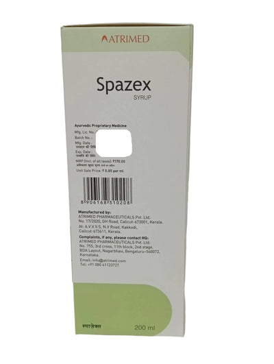 Spazex Syrup - Atrimed Atrimed Pharmaceuticals Pvt. Ltd.